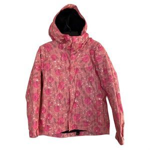 - Bonfire Snowboarding Company Pink Geometric Print Hooded Snowboarding Sk…